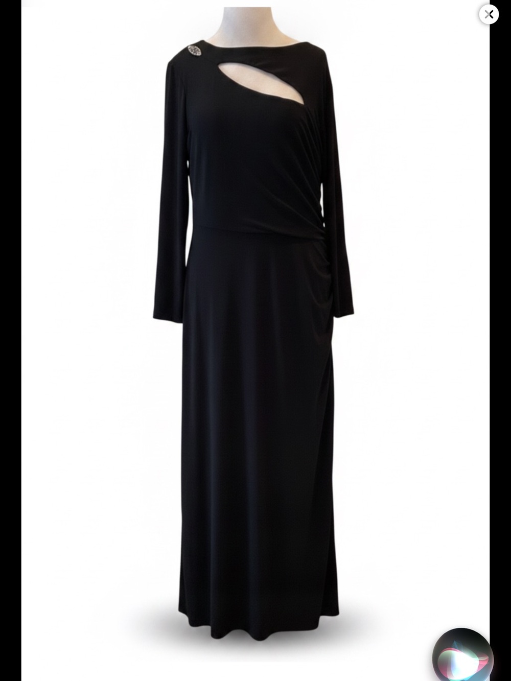 Betsy & Adam Dress Cocktail Black Size 14W